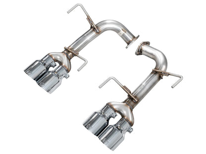 AWE Tuning Track Edition Axleback Exhaust For 2022-25 Subaru VB WRX - Chrome Silver Tips