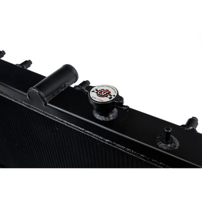 CSF 02-07 Subaru WRX/STI Radiator - Black Finish - Cap