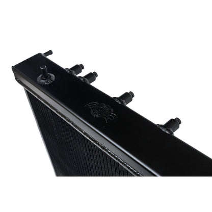 CSF 02-07 Subaru WRX/STI Radiator - Black Finish - Angle 1