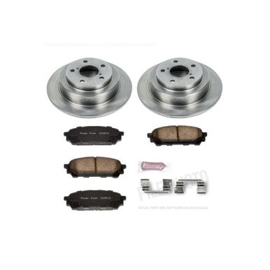 Power Stop Autospecialty Rear Brake Kit For 2003-05 Subaru WRX, 03-07 Impreza - KOE447