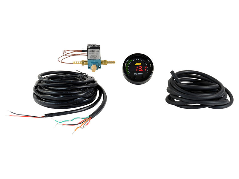 AEM X-Series Tru-Boost Controller Gauge w/ Boost Control Solenoid 80PSIg Internal MAP Sensor - Part Layout
