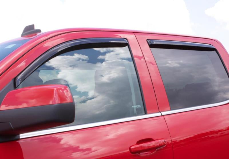 AVS 10-14 Subaru Outback Ventvisor In-Channel Front & Rear Window Deflectors 4pc - Smoke - Side Profile