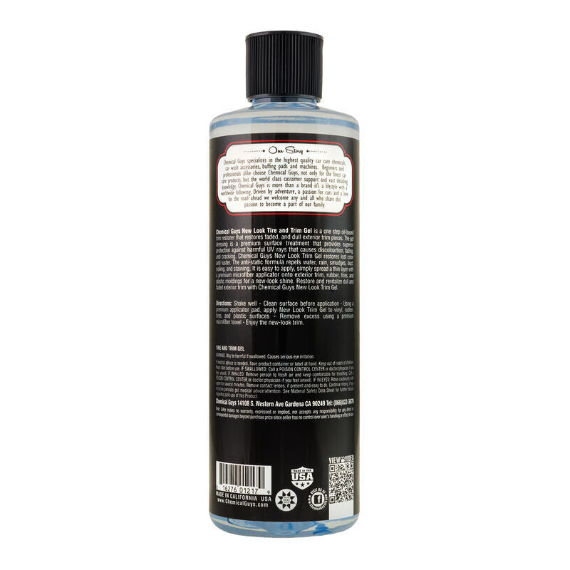 Chemical Guys Tire & Trim Gel for Plastic & Rubber - Label
