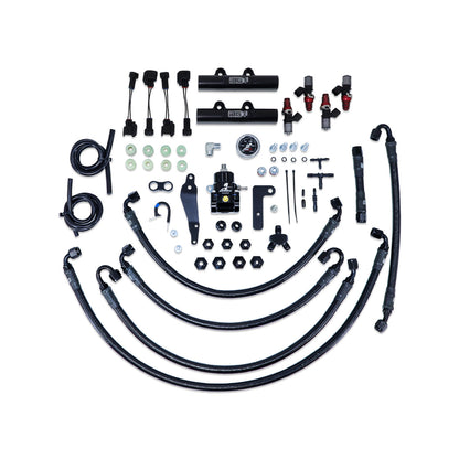 IAG PTFE Fuel System Kit w/ ID Injectors, Aeromotive FPR, IAG Fuel Rails for 08-14 WRX, 08-21 STI