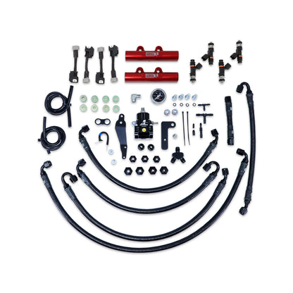 IAG PTFE Fuel System Kit w/ FIC Injectors, Aeromotive FPR, IAG Fuel Rails for 08-14 WRX, 08-21 STI