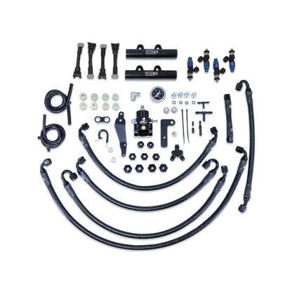 IAG PTFE Fuel System Kit w/ FIC Injectors, Aeromotive FPR, IAG Fuel Rails for 08-14 WRX, 08-21 STI