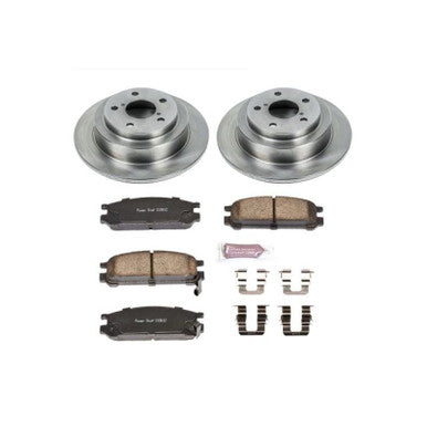 Power Stop Autospecialty Rear Brake Kit For 1990-99 Subaru Legacy, 93-98 Impreza - KOE448