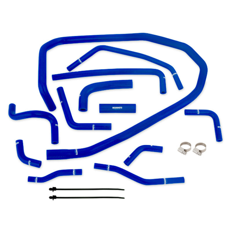 Mishimoto Blue Silicone Radiator Coolant Ancillary Hoses Kit For 2015-21 Subaru WRX - Layout