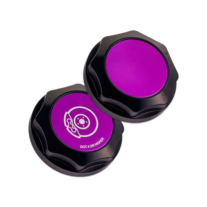 IAG Revolve Brake Fluid Reservoir Cap w/ Anodized Color Accent for 02-26 WRX, 04-21 STI, 05-09 LGT, 04-08 FXT, 13-24 BRZ