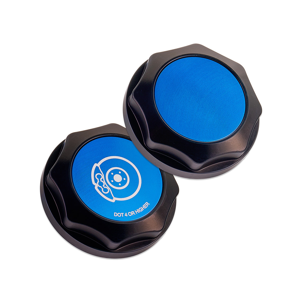 IAG Revolve Brake Fluid Reservoir Cap w/ Anodized Color Accent for 02-26 WRX, 04-21 STI, 05-09 LGT, 04-08 FXT, 13-24 BRZ