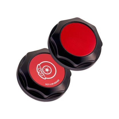 IAG Revolve Brake Fluid Reservoir Cap w/ Anodized Color Accent for 02-26 WRX, 04-21 STI, 05-09 LGT, 04-08 FXT, 13-24 BRZ