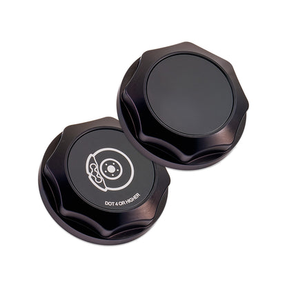 IAG Revolve Brake Fluid Reservoir Cap w/ Anodized Color Accent for 02-26 WRX, 04-21 STI, 05-09 LGT, 04-08 FXT, 13-24 BRZ