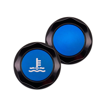 IAG Revolve Coolant Reservoir Cap w/ Anodized Color Accent for 02-26 WRX, 04-21 STI, 05-09 LGT, 04-08 FXT, 13-26 BRZ