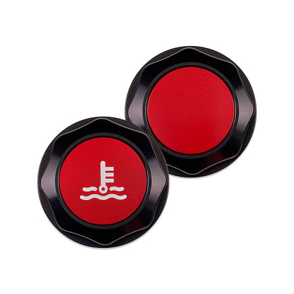 IAG Revolve Coolant Reservoir Cap w/ Anodized Color Accent for 02-26 WRX, 04-21 STI, 05-09 LGT, 04-08 FXT, 13-26 BRZ