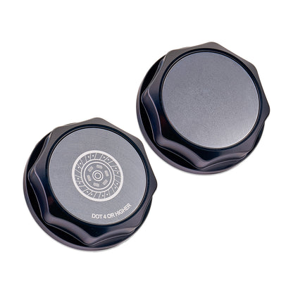 IAG Revolve Clutch Fluid Reservoir Cap w/ Anodized Color Accent for 02-14 WRX, 04-14 STI, 05-09 LGT, 04-08 FXT