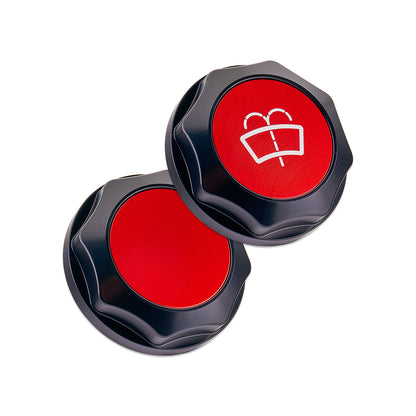 IAG Revolve Washer Fluid Reservoir Cap w/ Anodized Color Accent for 02-21 WRX, 04-21 STI, 05-09 LGT, 04-08 FXT