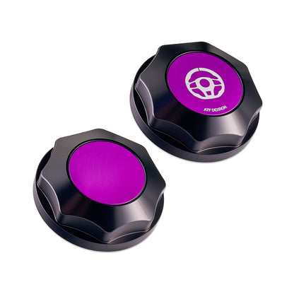 IAG Revolve Power Steering Reservoir Cap w/ Anodized Color Accent for 08-14 WRX, 08-21 STI, 05-09 LGT