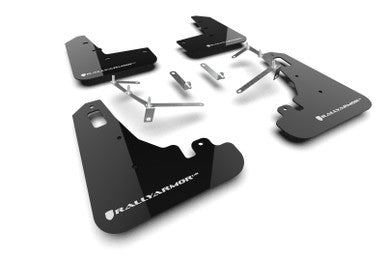 Rally Armor 22-26 Subaru BRZ / Toyota GR86 Black UR Mud Flap w/White Logo - MF99-UR-BLK-WH