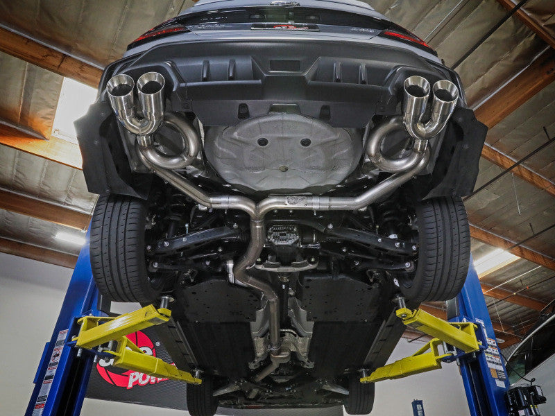 aFe POWER Takeda 3in to 2-1/2in 304 SS Cat-Back Exhaust w/ Black Tips 22-23 Subaru WRX H4-2.4L (t) - 49-36809-B - Installed 2
