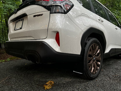 Rally Armor 25-26 Subaru Forester & Hybrid Black UR Mud Flap w/Red Logo - Installed 6