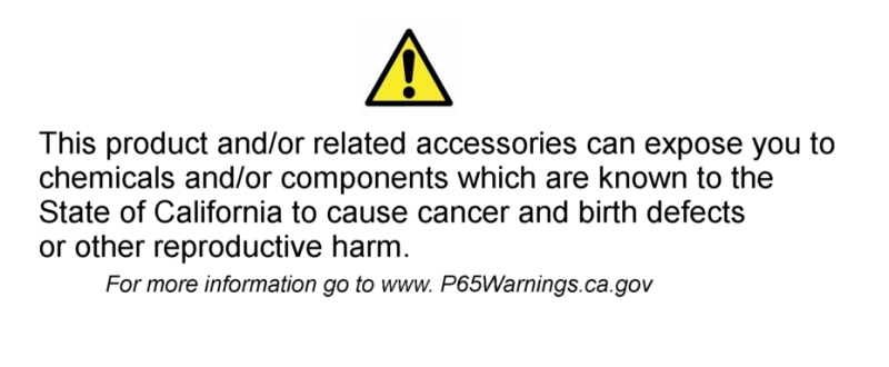 P65 Warning