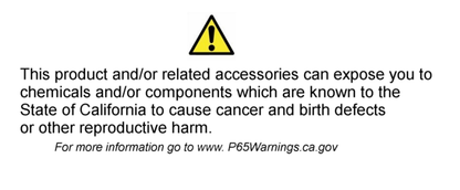 P65 Warning