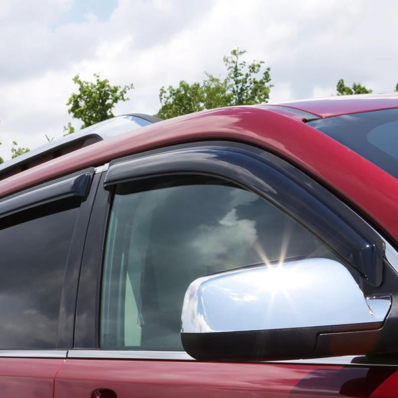 AVS Ventvisor Outside Mount Window Deflectors 4pc for 00-04 Subaru Legacy Wagon - Smoke - 94922 - lifestyle view