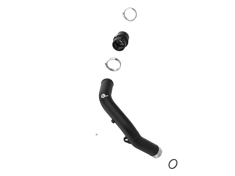 aFe BladeRunner 2-1/2 IN Aluminum Hot Charge Pipe Black 22-23 Subaru WRX - Layout
