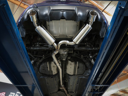 aFe Takeda 2.5in 304 Stainless Steel Cat-Back Exhaust for 2013+ Subaru BRZ/2012+ Toyota 86/GR86- 49-36023-1P - Mounted 3