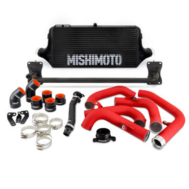 Mishimoto Performance Front-Mount Intercooler Kit For 2022+ Subaru WRX - Black/Red Hoses - MMINT-WRX-22BKRD