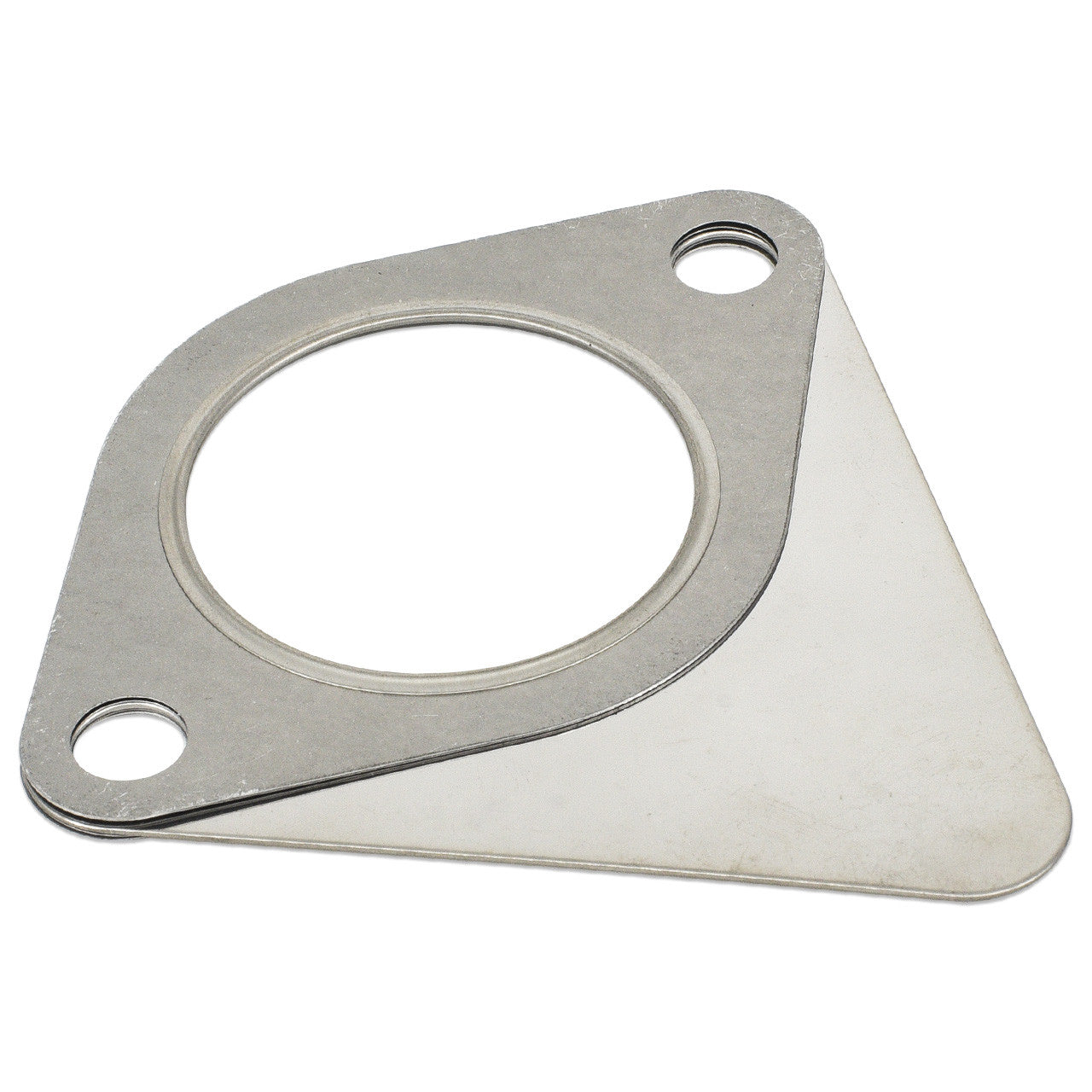 Subaru Exhaust Manifold to Crossover Pipe Gasket 2-Bolt with Heat Shield - Angle 2