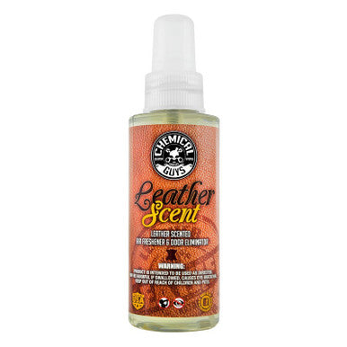 Chemical Guys Leather Scent Air Freshener & Odor Eliminator - 4oz - Case of 12 - AIR_102_04