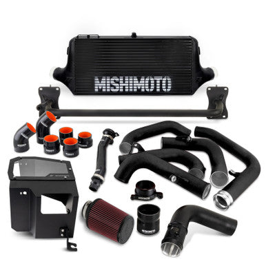 Mishimoto Performance Front-Mount Intercooler Kit w/ Intake For 2022+ Subaru WRX - Black/Black Hoses - MMINT-WRX-22AIBKBK