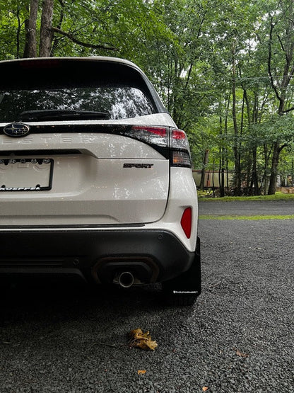 Rally Armor 25-26 Subaru Forester & Hybrid Black UR Mud Flap w/Red Logo - Installed 8