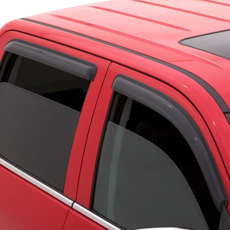 AVS Ventvisor Outside Mount Window Deflectors 4pc for 00-04 Subaru Legacy Wagon - Smoke - 94922 - Mounted