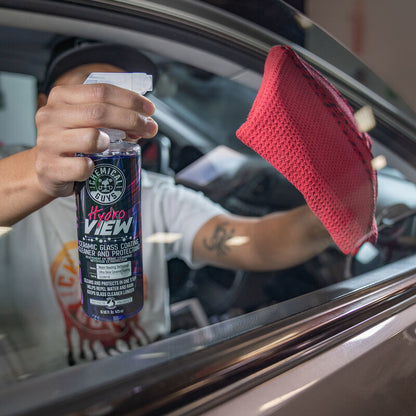 Chemical Guys HydroView Ceramic Glass Cleaner & Coating - 16oz - Wipe 1
