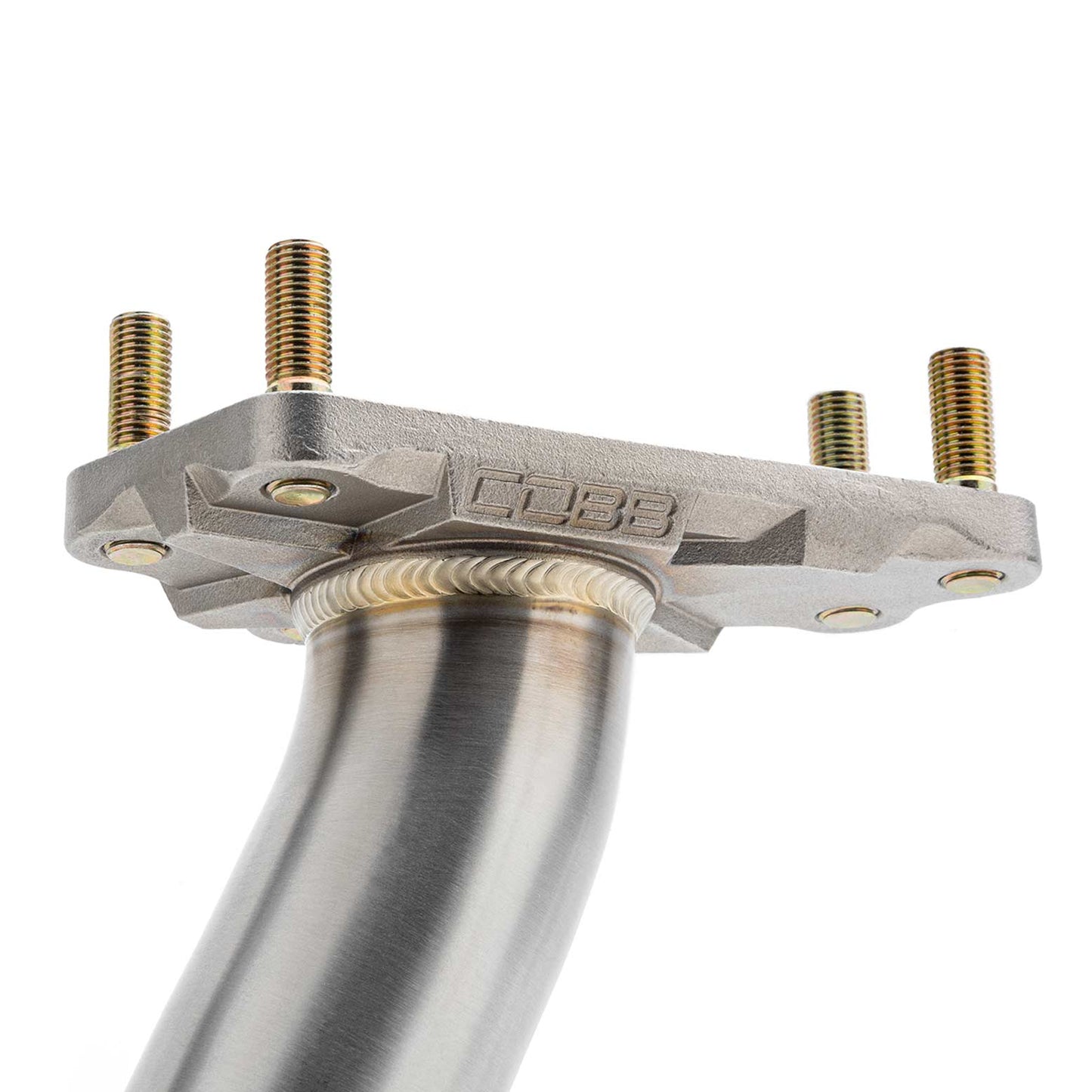 COBB 2in. Stainless Steel Up-Pipe For 2006-14 Subaru WRX, 04-21 STI, 06-13 FXT, 06-09 LGT/OBXT - Top Logo
