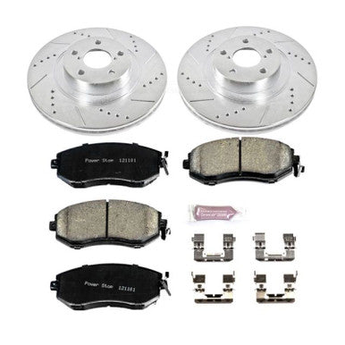 Power Stop Z23 Evolution Sport Front Brake Kit For 2011-14 Subaru WRX. 13-24 BRZ - K6082