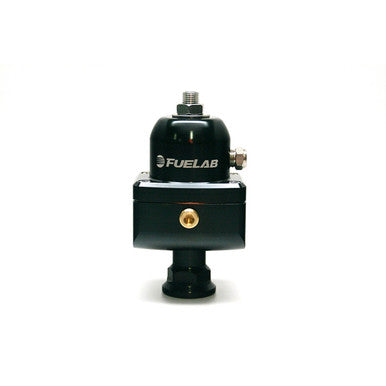 Fuelab 555 Carb Adjustable FPR Blocking 4-12 PSI (1) -8AN In (2) -8AN Out - Black - 55501-1