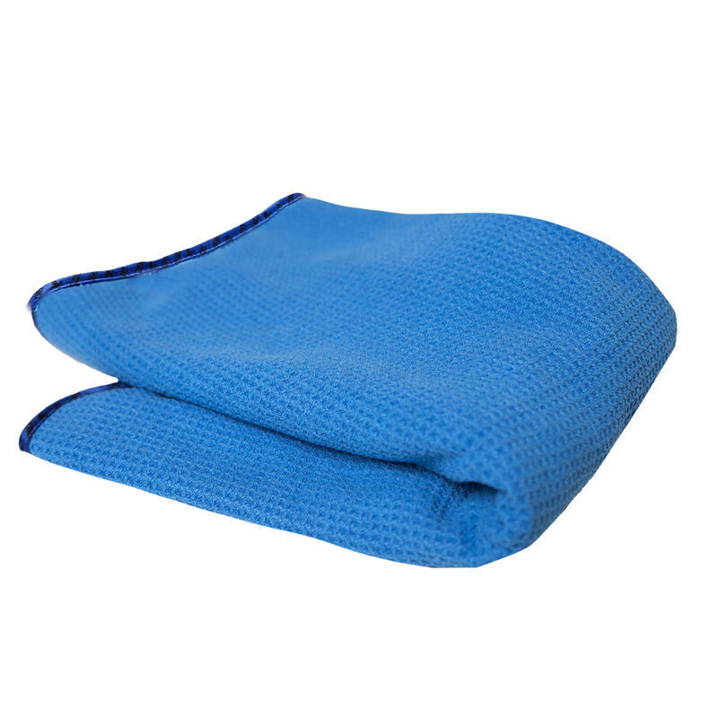Chemical Guys Waffle Weave Glass & Window Microfiber Towel - Blue - Out Of Package