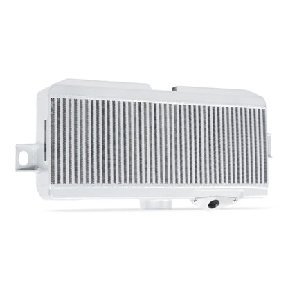 Mishimoto Subaru 08-21 WRX STi Top-Mount Intercooler Kit - Powder Coated Silver & Black Hoses - MMTMIC-STI-08SLBK - Angle