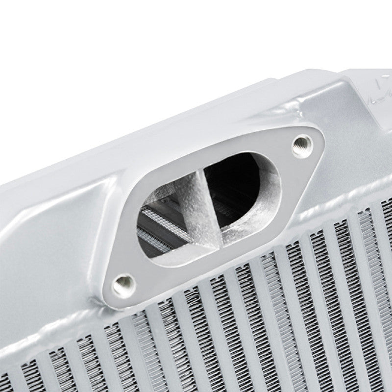 Mishimoto Subaru 08-21 WRX STi Top-Mount Intercooler Kit - Powder Coated Silver & Black Hoses - MMTMIC-STI-08SLBK - Inlet