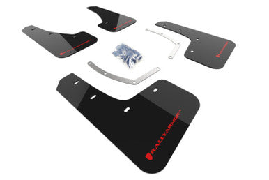 Rally Armor 18-26 Subaru Ascent Black UR Mud Flap w/Red Logo - MF49-UR-BLK/RD