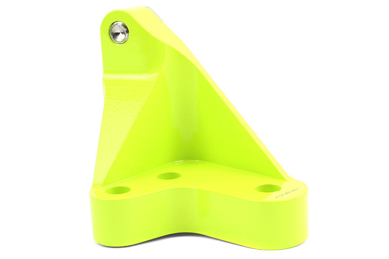 PERRIN Master Cylinder Brace for 2015-21 Subaru WRX / STI - Neon Yellow Finish - Angle 3