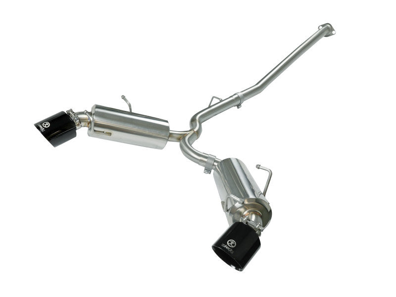 aFe Takeda 2-1/2" 304 Stainless Steel Cat-Back Exhaust System w/ Black Dual Tips Exhaust for 2013+ Subaru BRZ/86/GR86/FR-S - 49-36023-B - Primary