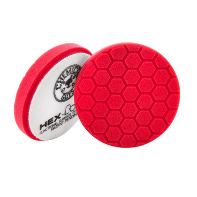 Chemical Guys Hex Logic Self-Centered Perfection Ultra-Fine Finishing Pad - Red - 6.5in - Case of 12 - BUFX_107HEX6