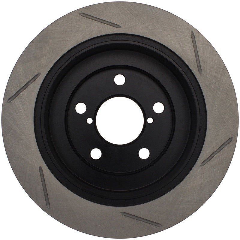 StopTech Power Slot 02-05 WRX Rear Left Sportstop Slotted Rotor - 126.47011SL - Back