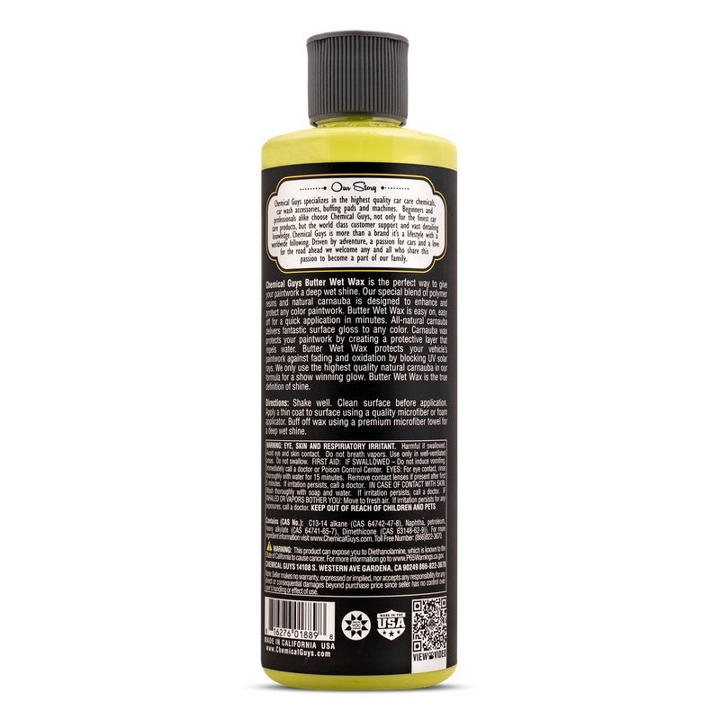 Chemical Guys Butter Wet Wax - Label