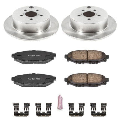 Power Stop Autospecialty Rear Brake Kit For 2012-23 Subaru Impreza, 13-22 Crosstrek - KOE6107