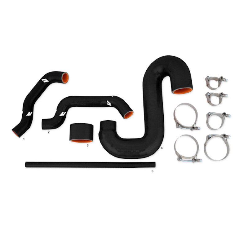 Mishimoto Subaru 02-07 WRX/04-07 STi Top-Mount Intercooler Kit - Powder Coated Black & Black Hoses - MMTMIC-WRX-01BKBK - Hoses